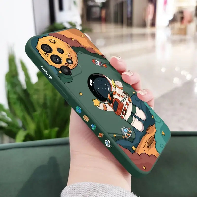 Case Astronauta em Silicone para Samsung - Spinosauro