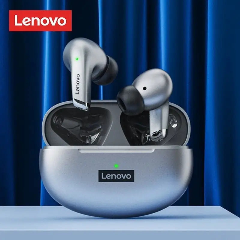 Fone de Ouvidos Wireless com Microfone Lenovo LP5 à Prova D'água - Spinosauro