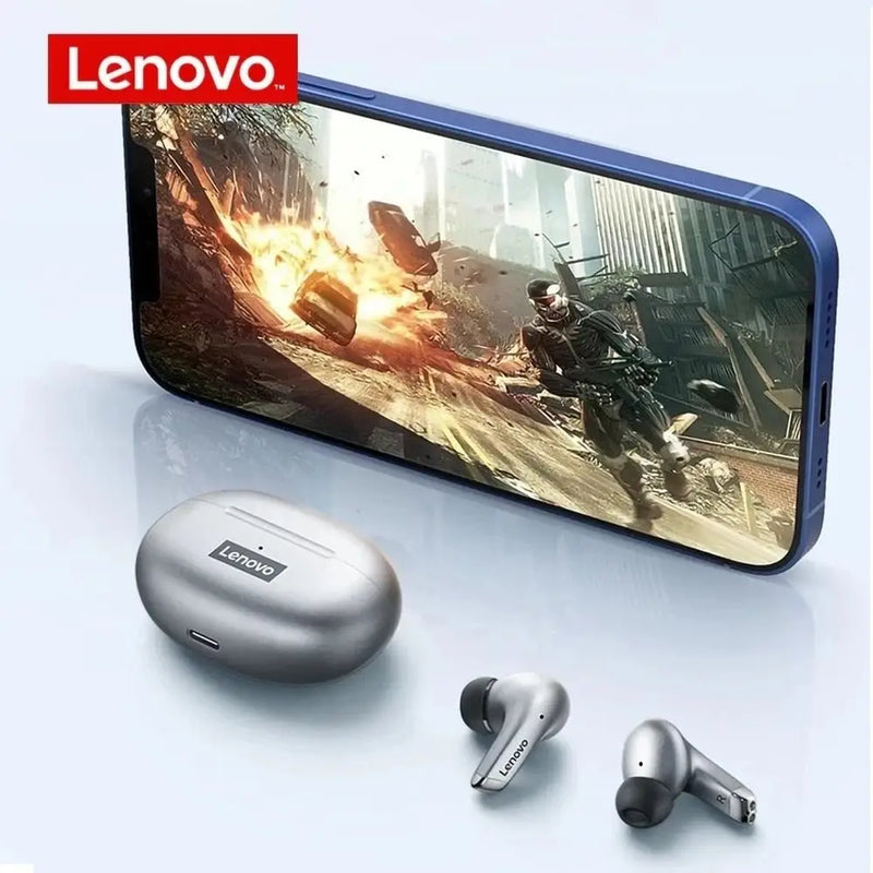 Fone de Ouvidos Wireless com Microfone Lenovo LP5 à Prova D'água - Spinosauro